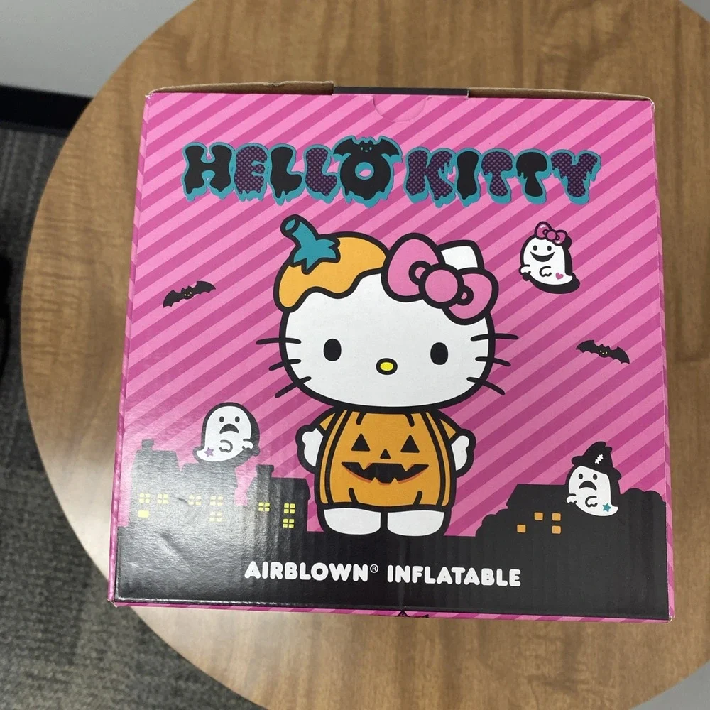 HELLO KITTY PUMPKIN 4.5-FOOT LIGHTED Halloween INFLATABLE DECORATION Gemmy
